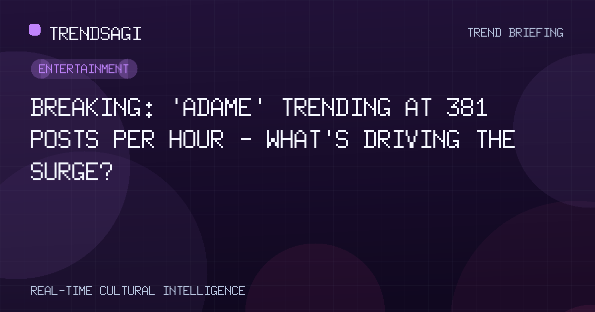 Entertainment trend image