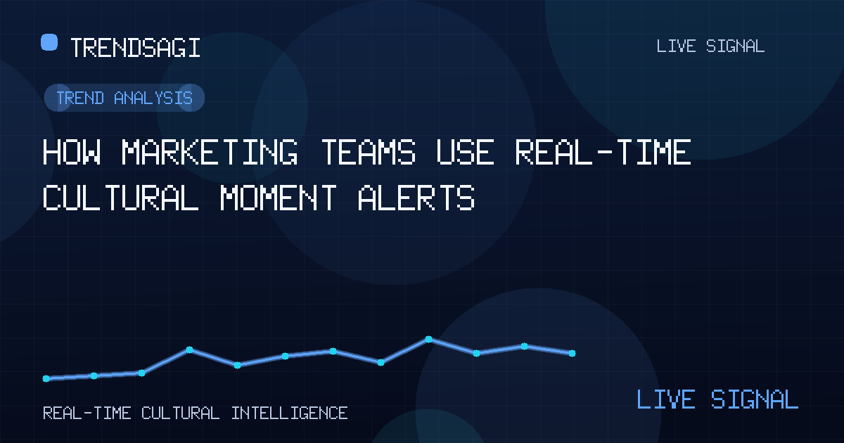 How Marketing Teams Use Real-Time Cultural Moment Alerts