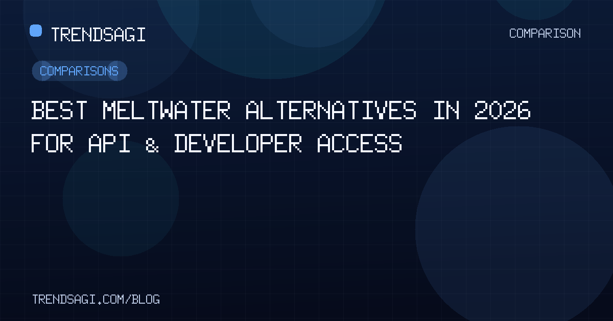 Comparisons: Best Meltwater Alternatives in 2026 for API & Developer Access